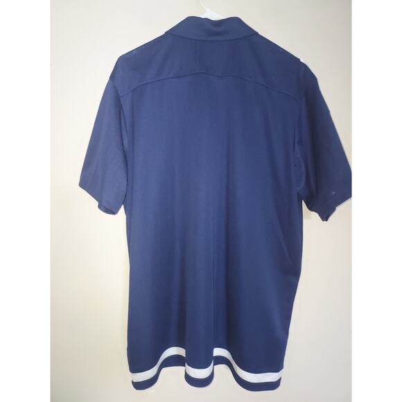 Adidas Men's Polo Climalite Athletic Lightweight Casual Shirt Blue White - Picture 6 of 11